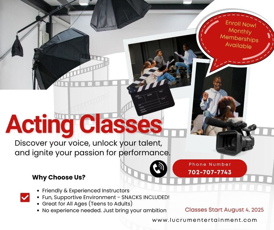 Lights, Camera… Confidence! Acting and Modeling Classes Now Enrolling at Lucrum Entertainment