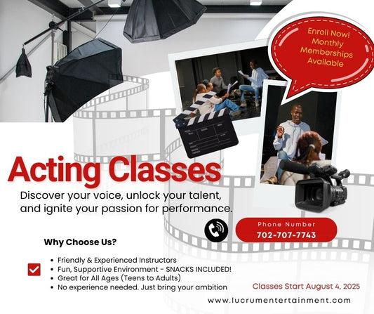 Lights, Camera… Confidence! Acting and Modeling Classes Now Enrolling at Lucrum Entertainment